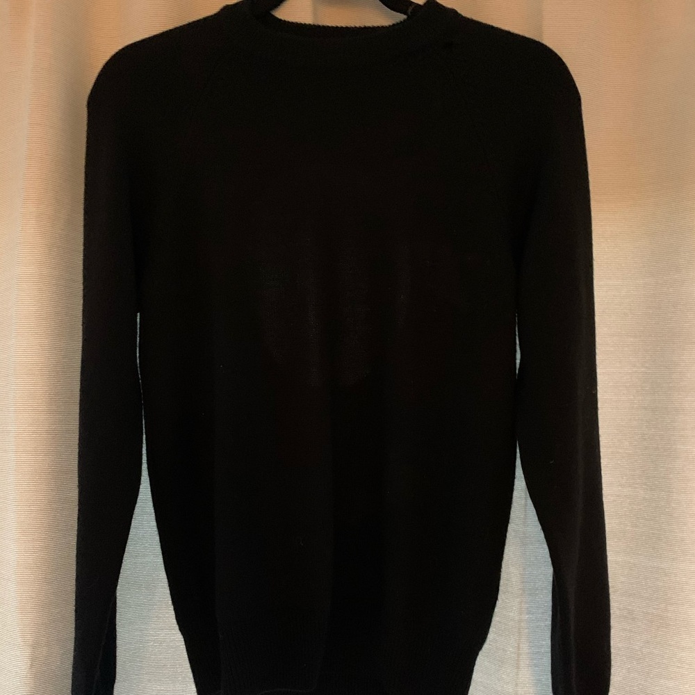 T Alexander Wang black merino wool sweater